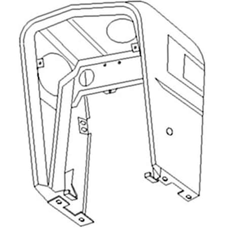 Aftermarket D5NN8N202A Fits Ford Tractor Parts Grille Shell for Dry Air Cleaner 5600, 6600,  13A-812